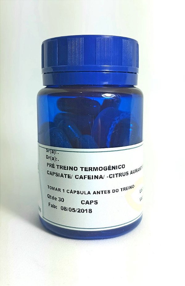 Pré Treino Termogênico Capsiate/ Cafeína/ Citrus aurantium 30cps