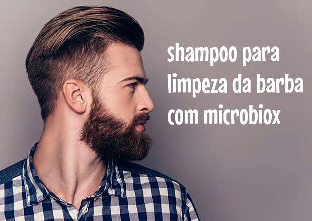 Shampoo para a Limpeza da Barba – Microbiox + D-Pantenol - Ext Glic Calêndula  120ml