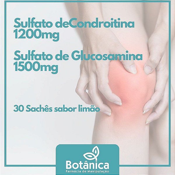 Sulfato de Glucosamina 1500mg e Condroitina 1200mg 30 sachês