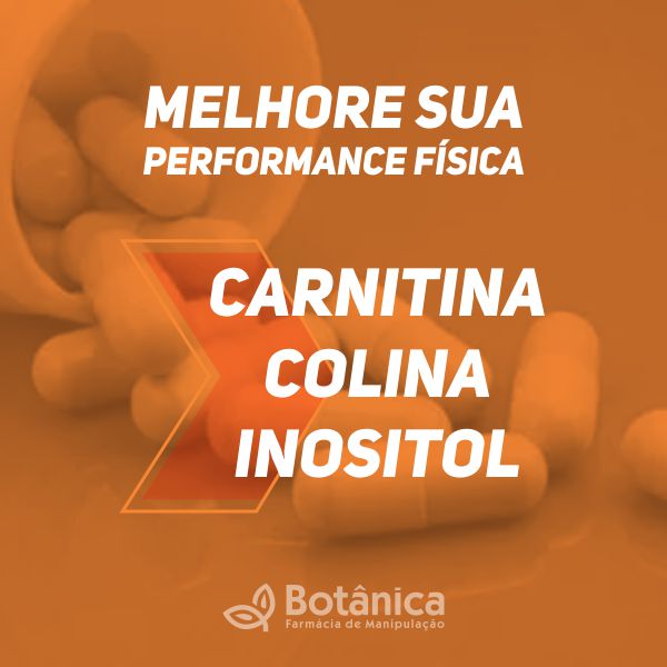 Suplemento para melhora da performance física Carnitina/ Colina/ Inositol