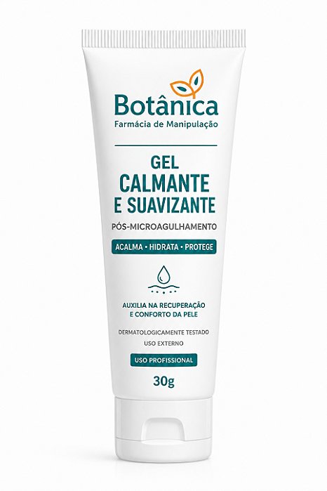 Gel Calmante Pós Microagulhamento com Aloe Vera, Alantoína e Aveia Coloidal 30g