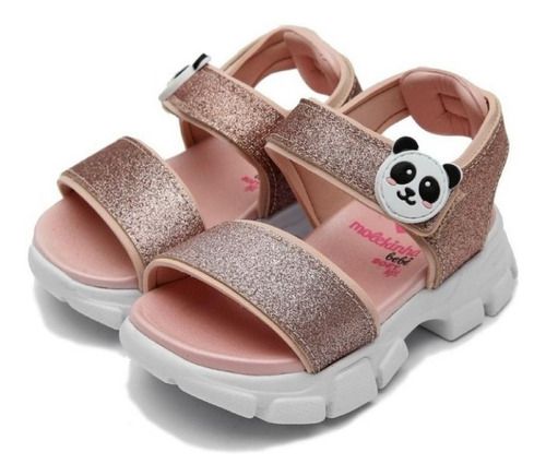 Sandália Infantil Menina Molekinha 2713101 Flatform Papete