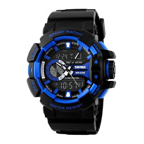 Relógio Masculino Skmei AnaDigi 1117 - Preto e Azul