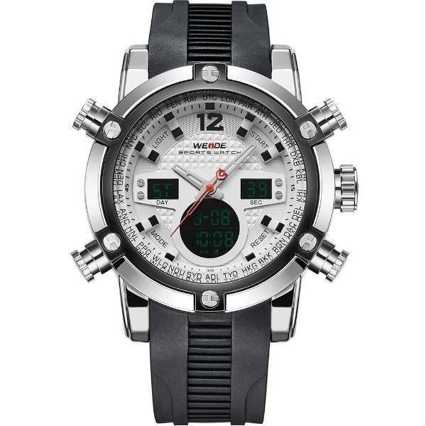 Relógio Masculino Weide AnaDigi WH-5205 Preto e Branco