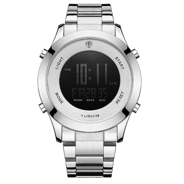 Relógio Masculino Tuguir Digital TG103 Prata
