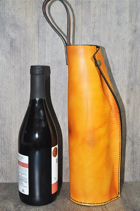 Porta Vinhos Com Alça Para 01 Garrafa - Abbey PRT01