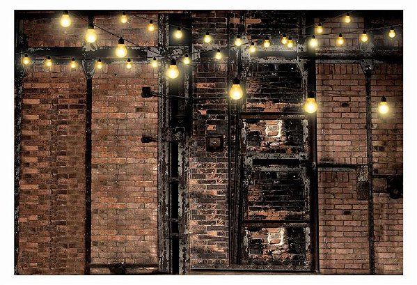 Fundo Fotográfico Tijolinhos luzes