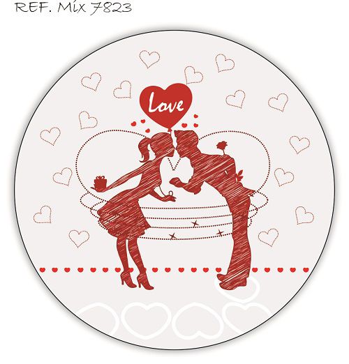 Painel Festa Redondo Sublimado Dia Dos Namorados C/elástico