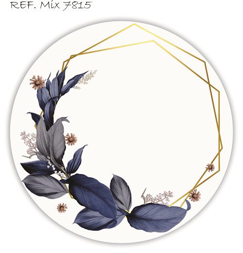 Painel Festa Redondo Sublimado Floral C/elástico