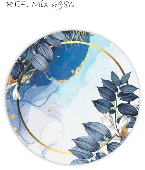 Painel Festa Redondo Sublimado Floral C/elástico