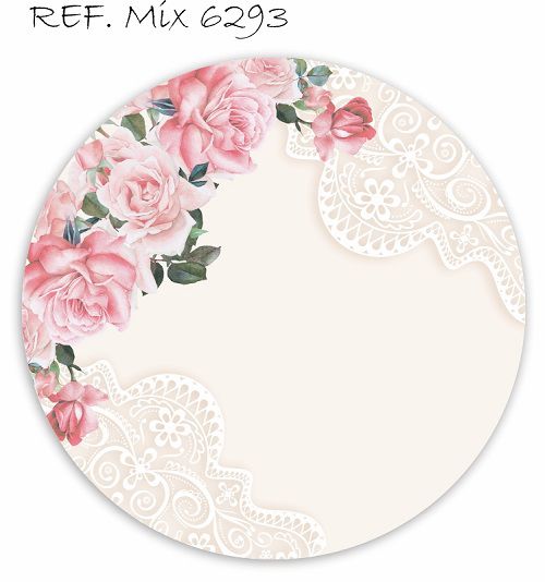 Painel Festa Redondo Sublimado Floral C/elástico