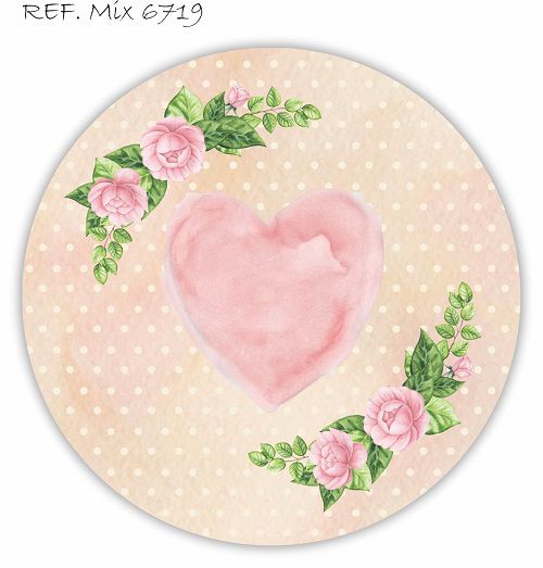 Painel Festa Redondo Sublimado Floral C/elástico