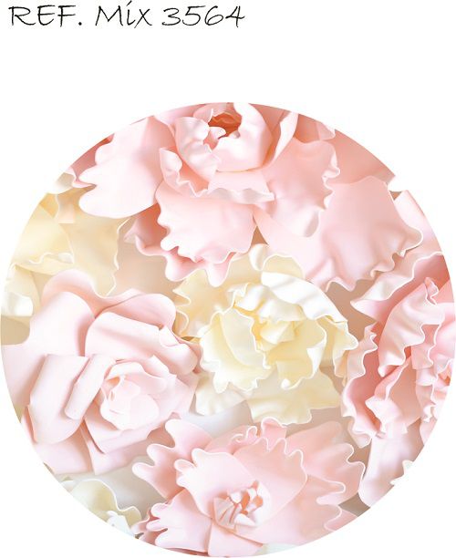 Painel Festa Redondo Sublimado Floral Adulto C/elástico