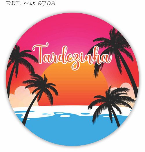 Painel Festa Redondo Sublimado Tardezinha C/elástico