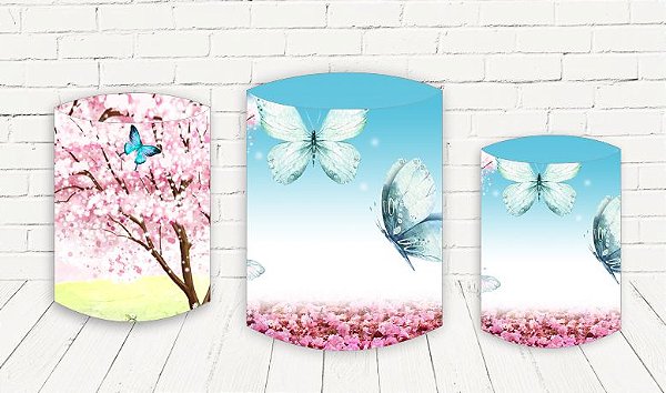 Trio De Capas P/ Cilindros Sublimado Jardim Veste Fácil