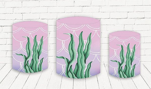 Trio De Capas P/ Cilindros Sublimado Sereia Veste Fácil