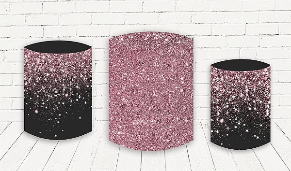 Trio De Capas P/ Cilindros Sublimado Glitter Veste Fácil