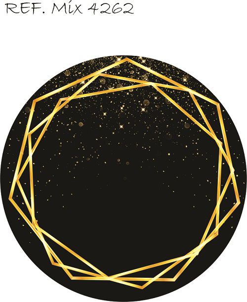 Painel Festa Redondo Sublimado Glitter C/elástico