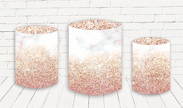 Trio De Capas P/ Cilindros Sublimado Glitter Veste Fácil
