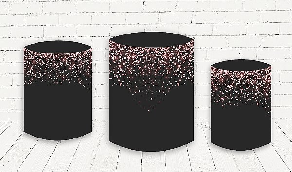 Trio De Capas P/ Cilindros Sublimado Glitter Veste Fácil