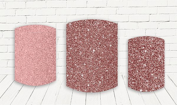 Trio De Capas P/ Cilindros Sublimado Glitter Veste Fácil