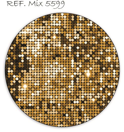 Painel Festa Redondo Sublimado Glitter C/elástico