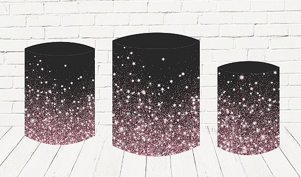 Trio De Capas P/ Cilindros Sublimado Glitter Veste Fácil