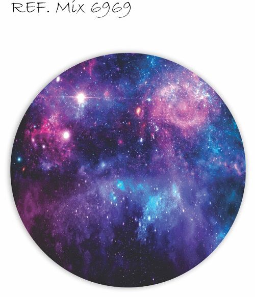 Painel Festa Redondo Sublimado Galáxia C/elástico