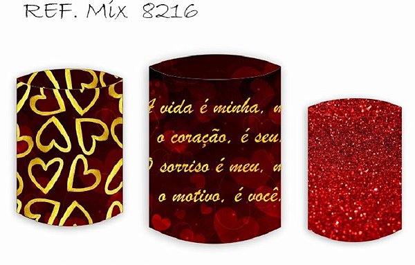 Trio De Capas P/ Cilindros Sublimado Dia Dos Namorados Veste Fácil