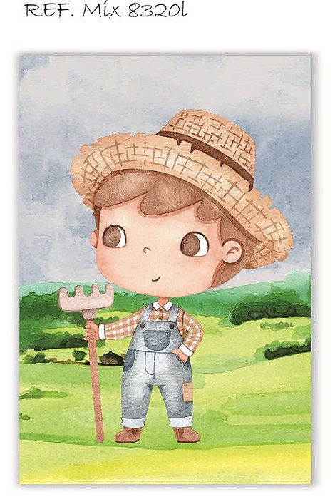 Painel Retangular Decorativo Para Festa Fazendinha