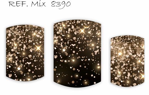 Trio De Capas P/ Cilindros Sublimado Glitter Veste Fácil