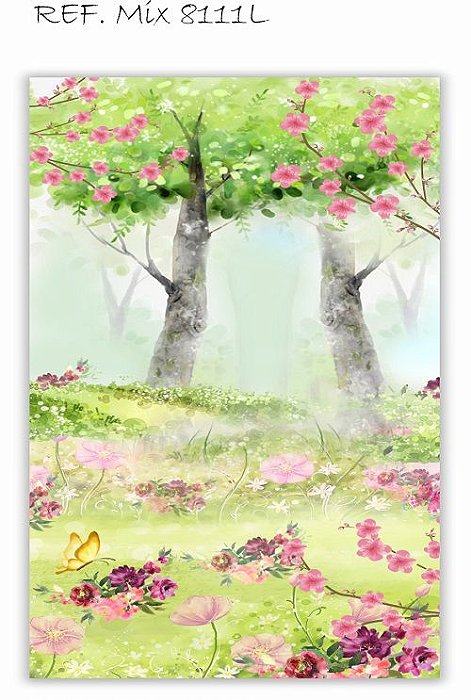 Painel Retangular Decorativo Para Festa Jardim