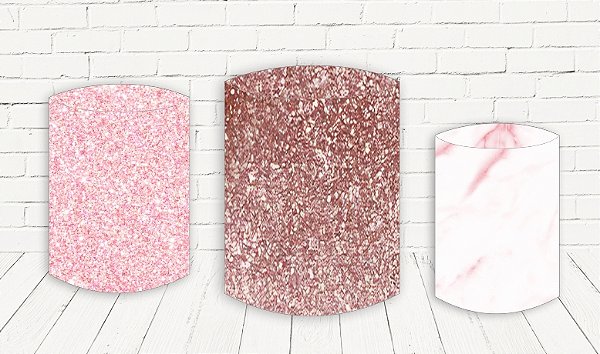 Trio De Capas P/ Cilindros Sublimado Glitter Veste Fácil