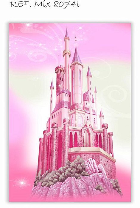 Painel Retangular Decorativo Para Festa Castelo