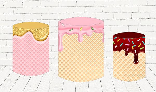 Trio De Capas P/ Cilindros Sublimado Doces Veste Fácil