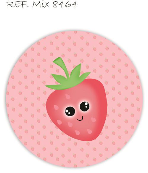 Painel Festa Redondo Sublimado Frutinha C/elástico