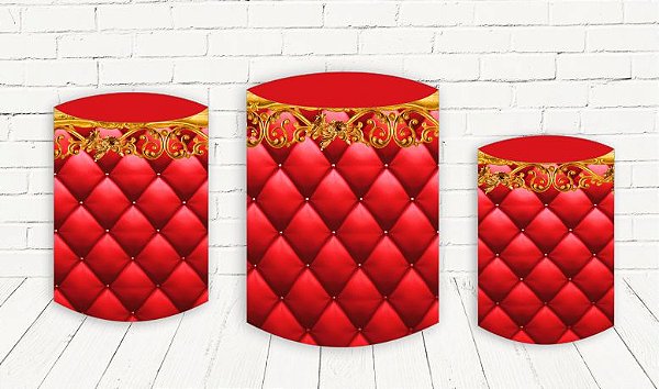 Trio De Capas P/ Cilindros Sublimado Realeza Veste Fácil