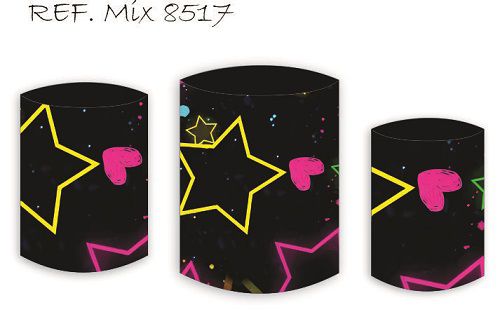 Trio De Capas P/ Cilindros Sublimado Neon Veste Fácil