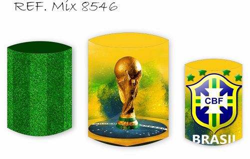 Trio De Capas P/ Cilindros Sublimado Copa Do Mundo Veste Fácil