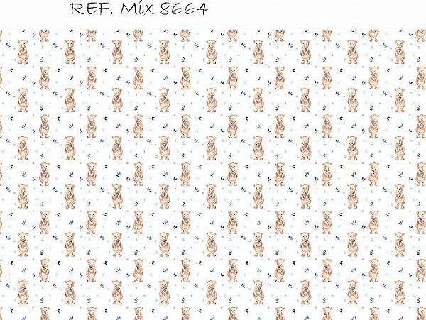 Fundo Fotográfico Em Tecido Sublimado Ursinho