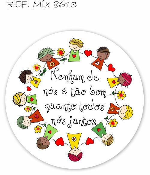 Painel Festa Redondo Sublimado Todos Iguais C/elástico