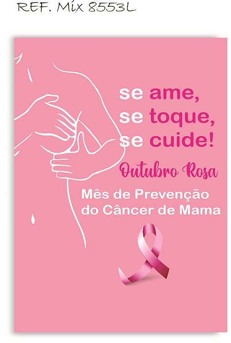 Painel Retangular Decorativo Para Festa Outubro Rosa