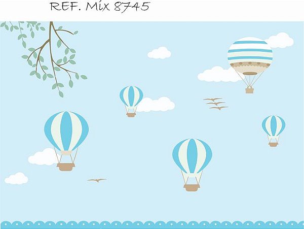 Painel Retangular Decorativo Para Festa Baloeiro