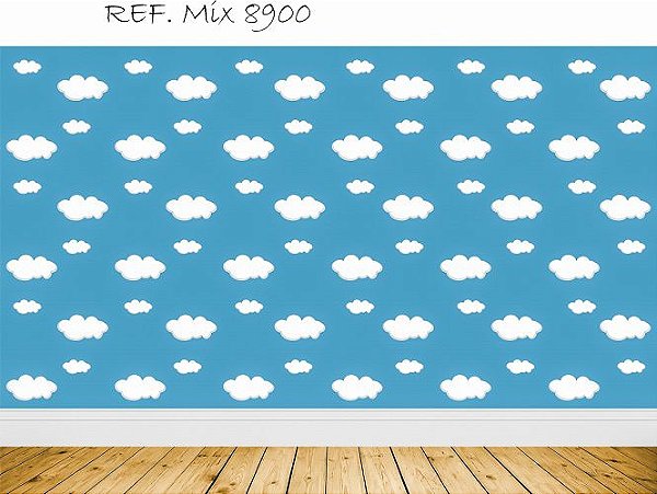 Fundo Fotográfico Em Tecido Sublimado Nuvem