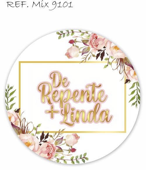 Painel Festa Redondo Sublimado De Repente C/elástico