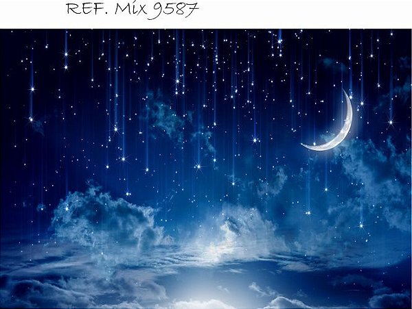 Painel Retangular Decorativo Para Festa Ceu