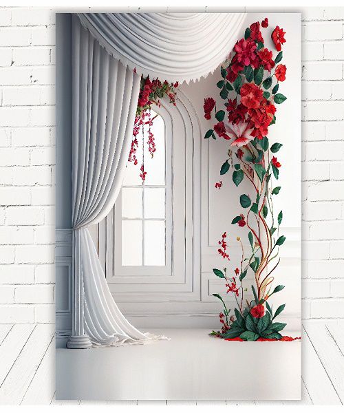 Fundo Fotográfico Retangular Decorativo Para Dia Das Mães