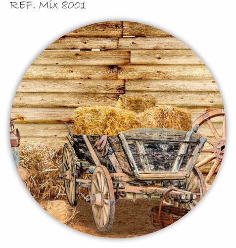 Painel Festa Redondo Sublimado São João da C/elástico