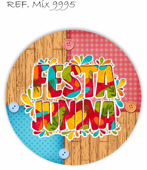 Painel Festa Redondo Sublimado São João C/elástico