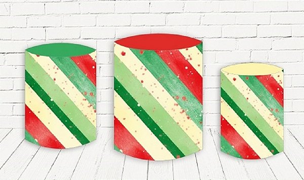 Trio De Capas P/ Cilindros Sublimado Natal Veste Fácil